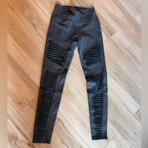 Dark grey ALO moto leggings- size medium